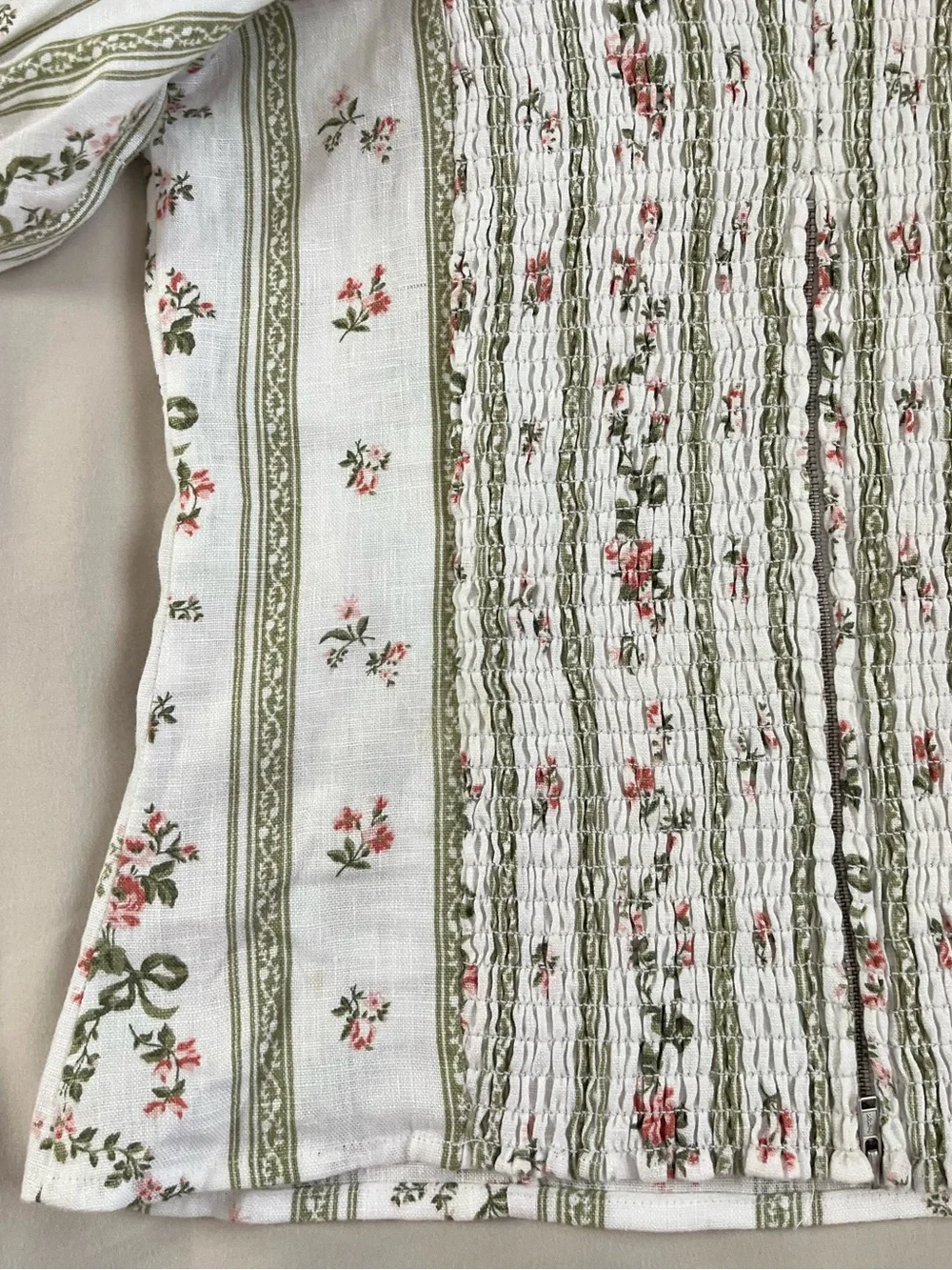 Reformation Arancini Puff Sleeve Top Heath Floral Renaissance Milkmaid Peasant
